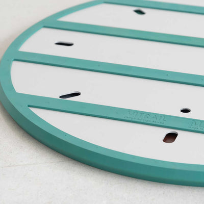 Magis Vitrail round mirror, green (Ø50 cm)