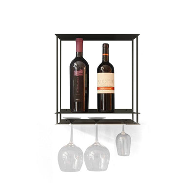 Kriptonite Canitinetta wall shelf 34x39cm, matt black