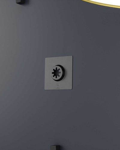 Umbra Hubba Pebble wall mirror 60x90, brass