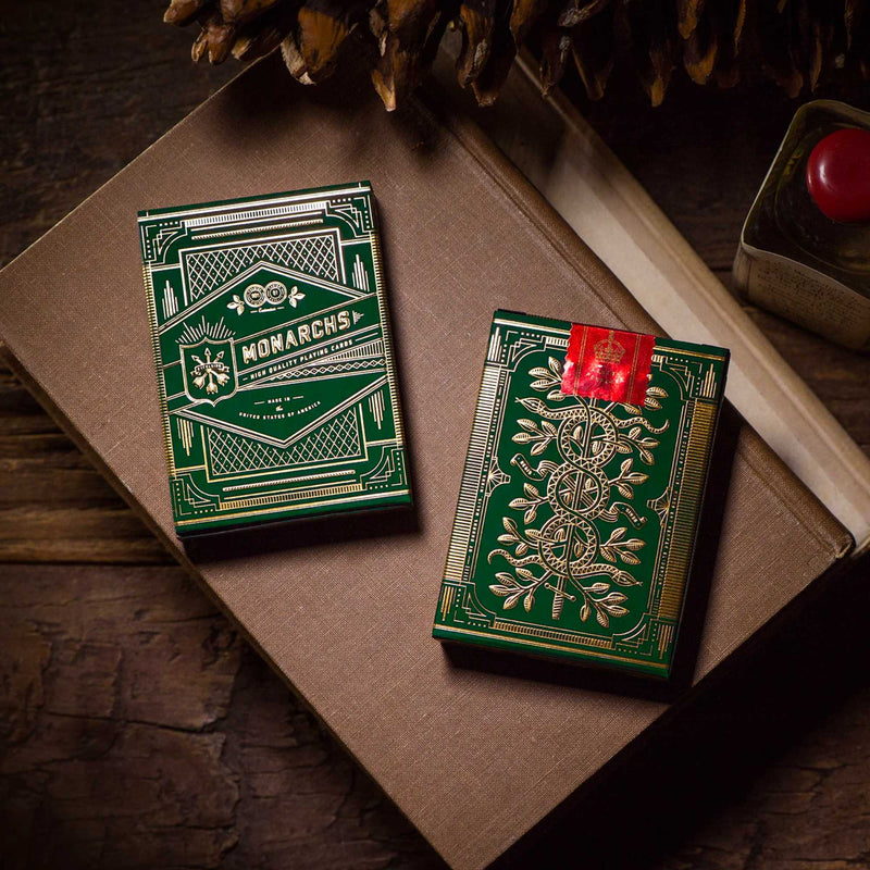 2/5 Theory11 Green Monarch Playing Cards