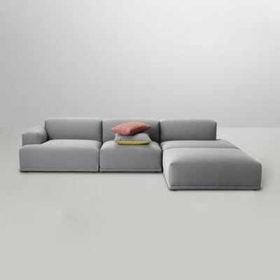Muuto Connect Sofa 3-Seater Sofa w. chaise longue, Fiord 151