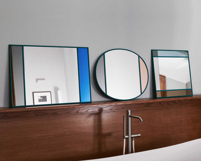 Magis Vitrail square mirror, green (50x50 cm)