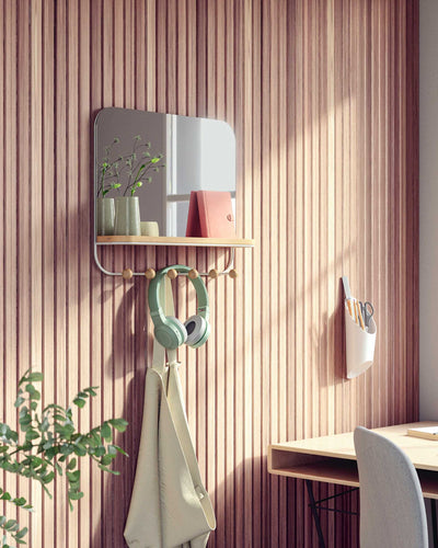 Umbra Estique wall mirror with hooks