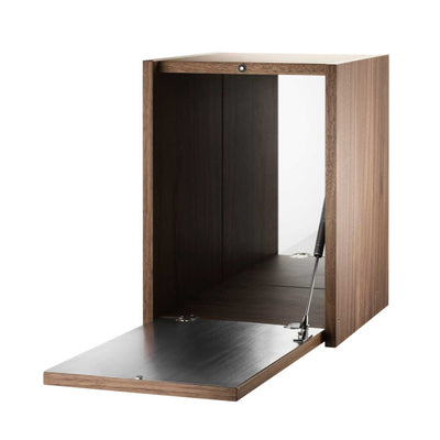 String Tiny cabinet w28 x d30 x h38, walnut