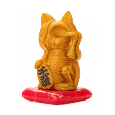 4D Master Fortune Cat touch lamp(25cm), gold glitter
