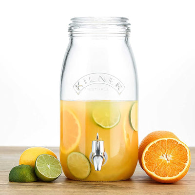 Kilner glass storage jar with dispensing tap 3 litre