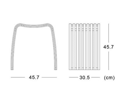 Gudee Colin stool, brown