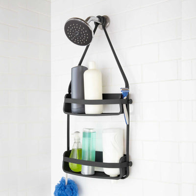 Umbra Flex shower caddy, black