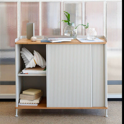 Muuto Enfold Sideboard High , Oak-Grey