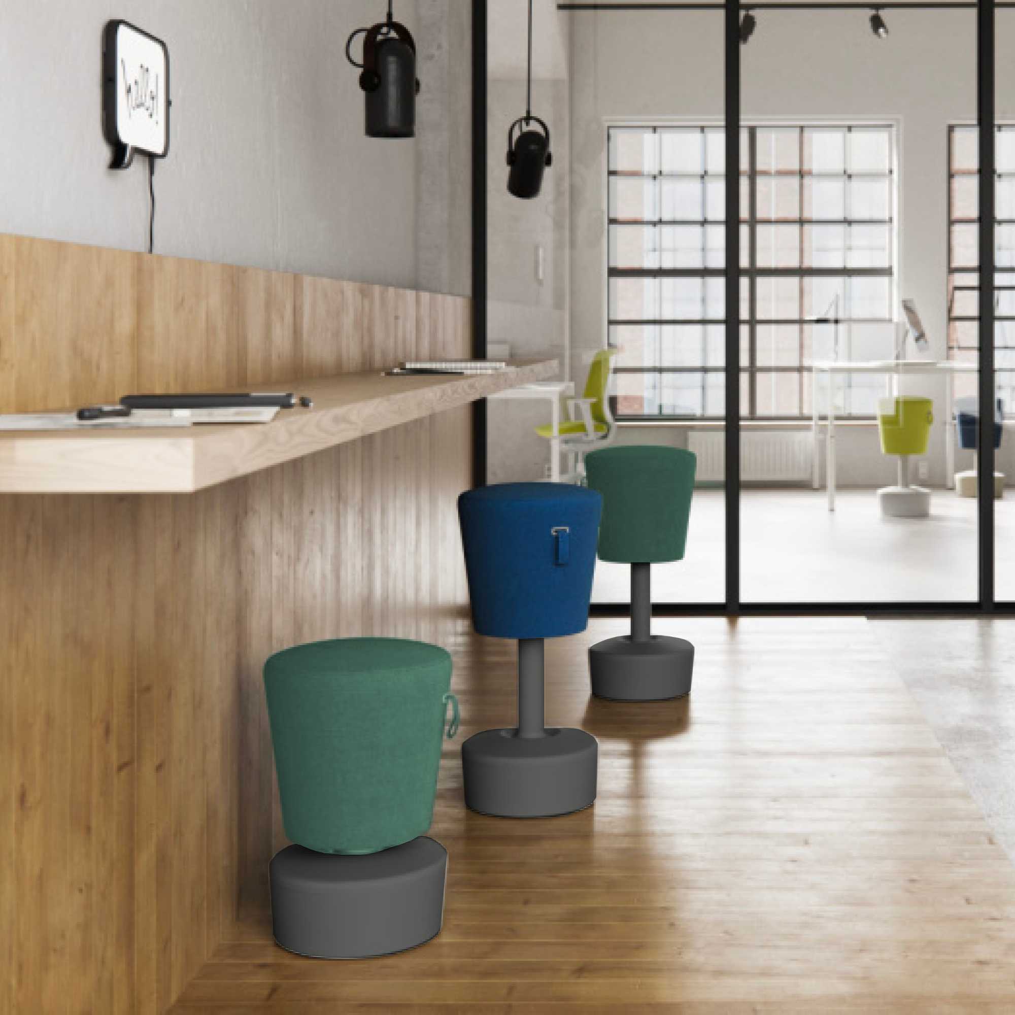 Profim Mickey Ergonomic Stool, Medly 66010/Grey