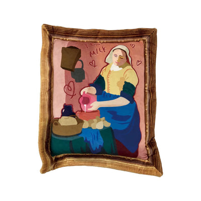 LivHeart Art Plush Cushion, The Milkmaid