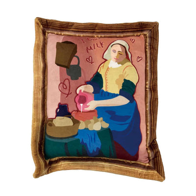LivHeart Art Plush Cushion, The Milkmaid
