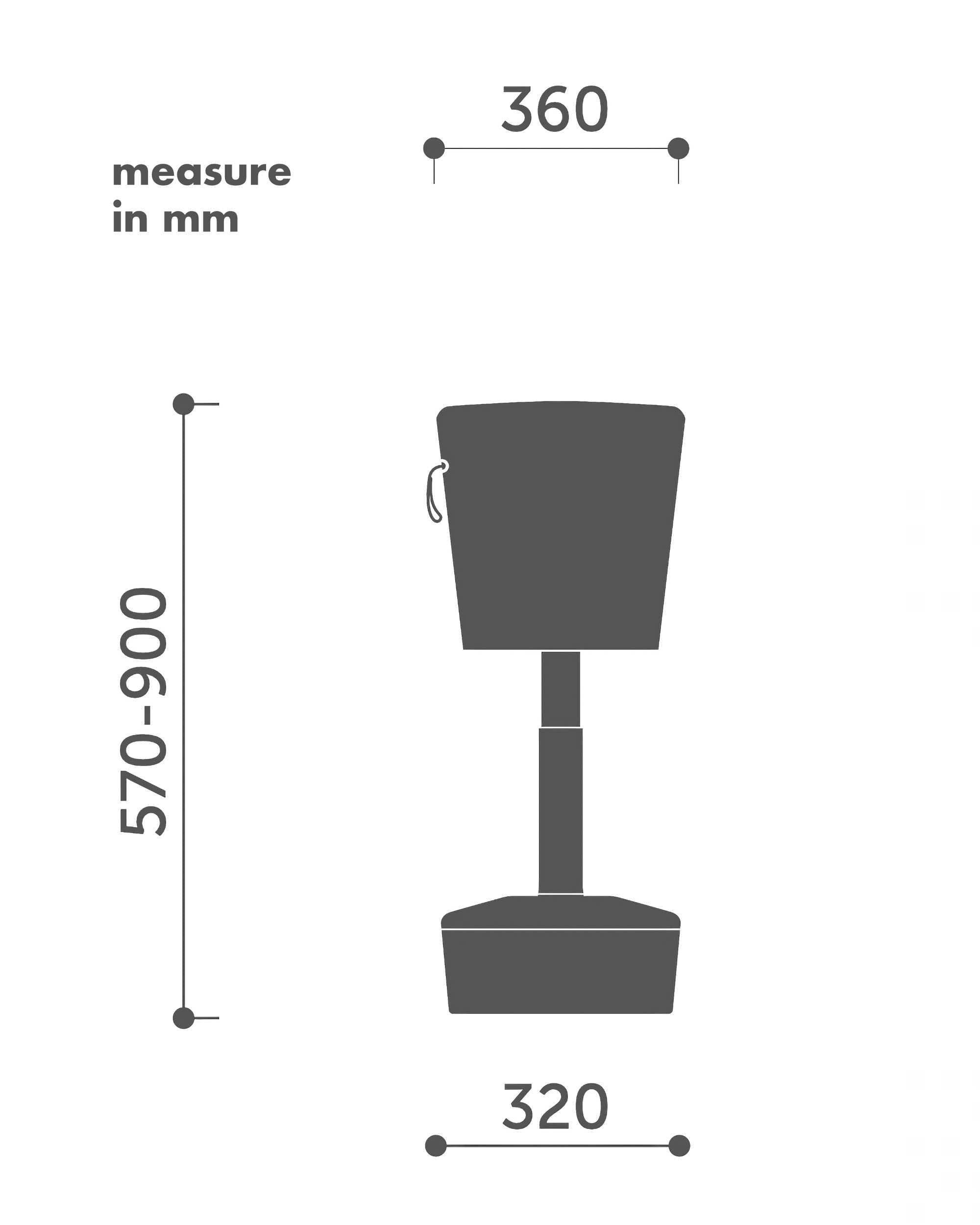 Profim Mickey ergonomic stool, medly 67054/grey