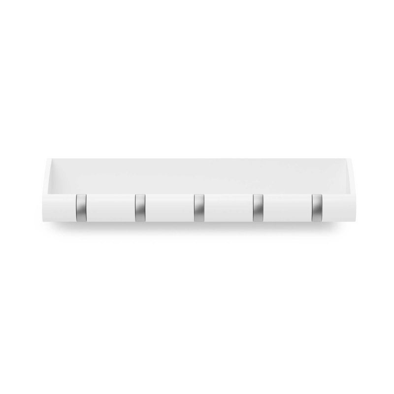 Umbra Cubby entryway organizer, white/nickel