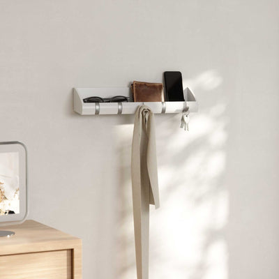 Umbra Cubby entryway organizer, white/nickel