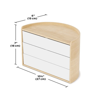Umbra Moona Storage Box , White/Natural