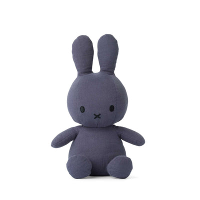 Miffy Sitting soft toy 23cm, Mousseline faded blue