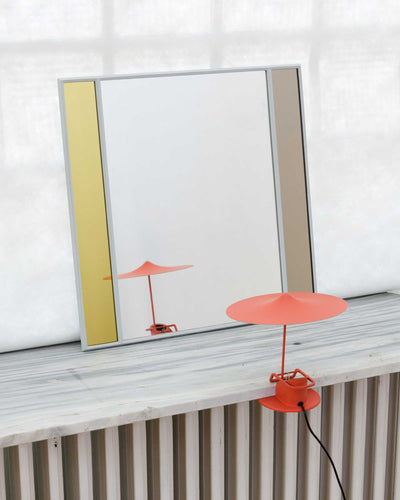 Magis Vitrail square mirror, light grey (50x50 cm)