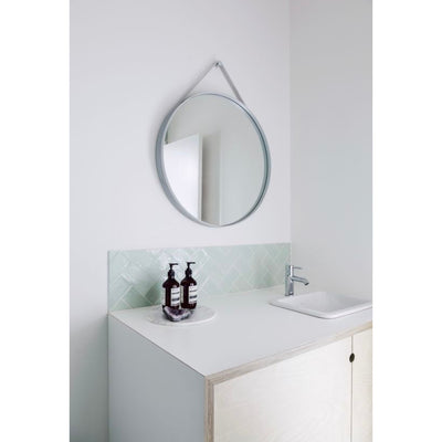 ex-display | Hay Strap mirror ø50, light grey