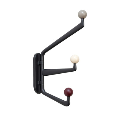 &tradition Capture SC75 wardrobe hook, graphite/colour knob