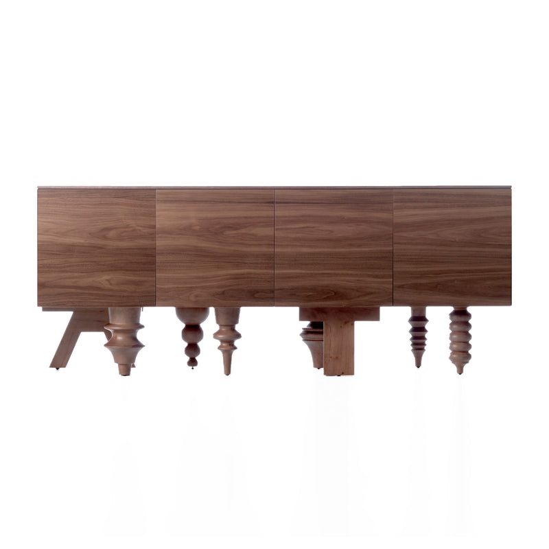 BD Barcelona Design Multileg Showtime Cabinet , Walnut