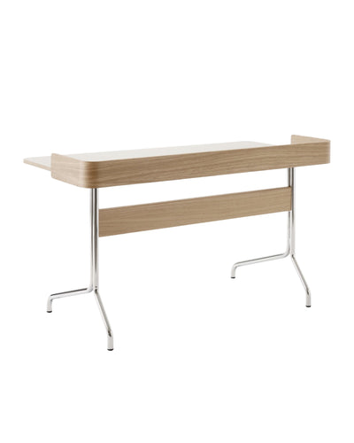 dis &Tradition AV17 Pavilion Desk, mushroom/oak/chrome (W132xD66xH81cm)