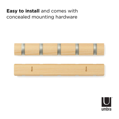 Umbra Flip 5 wall hook, natural