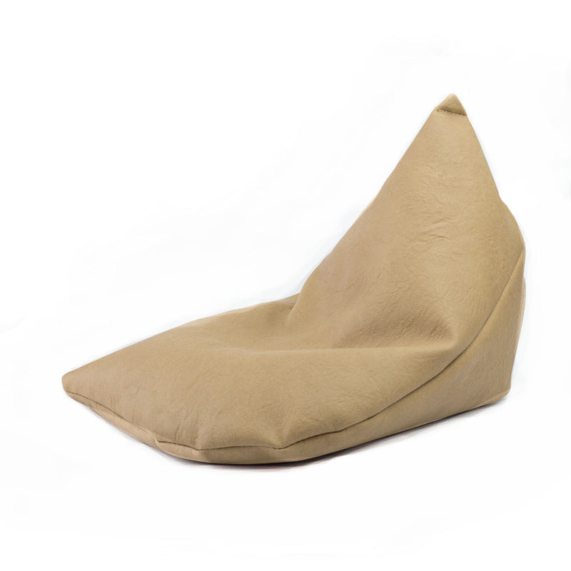 discon Homeless Leatherex Bean Bag Large, Milk Tea