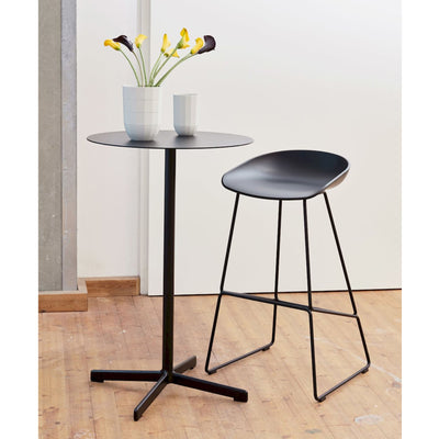 HAY Neu Table High Round, anthracite (Ø60xh95cm) (outdoor)