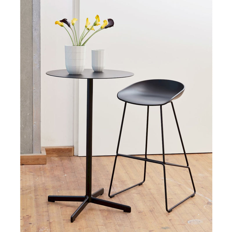 HAY Neu Table High Round, anthracite (Ø60xh95cm) (outdoor)