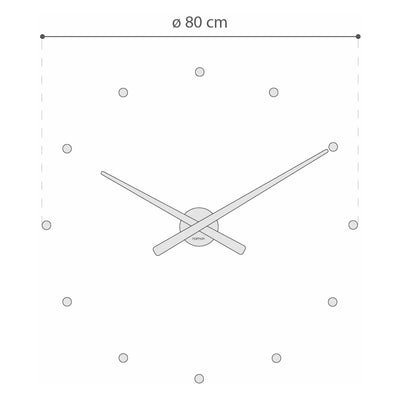 Nomon OJ wall clock, rainbow
