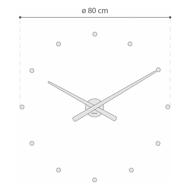 Nomon OJ wall clock, rainbow