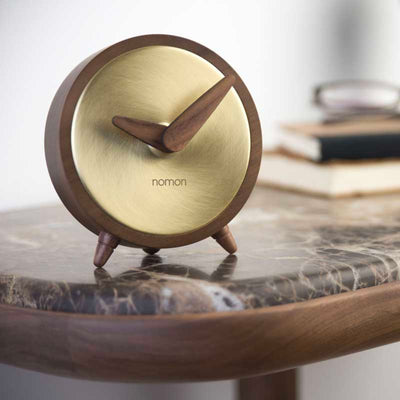 Nomon Atomo Table Clock, gold