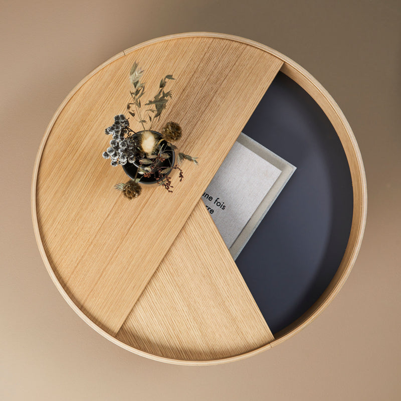 Woud Arc coffee table Ø66, oiled oak