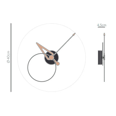 Nomon Pico wall clock, black/oak