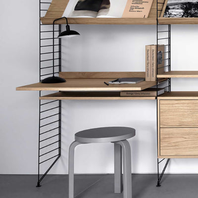 String Work Desk w78 x d58 cm, oak