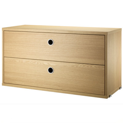 String 2-Drawers Chest 78x30cm
