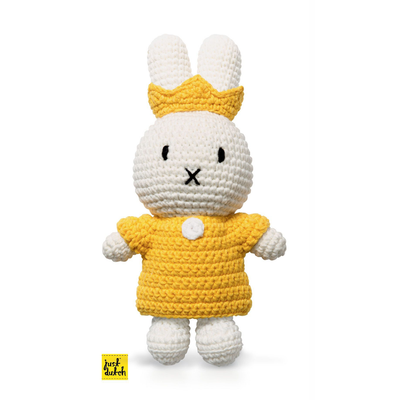 Just Dutch Miffy crochet, yellow queen set dress