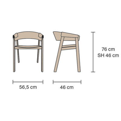 Muuto Cover armchair, remix 252/oak