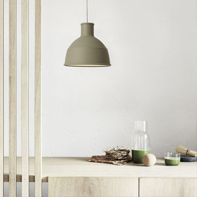 Muuto Unfold pendant lamp, olive