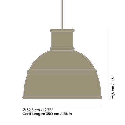 Muuto Unfold pendant lamp, olive