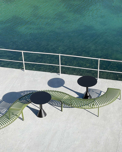 HAY Palissade Park bench (Set of 2), olive