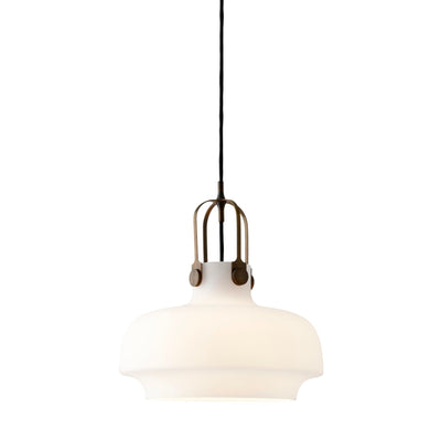 &Tradition SC6 Copenhagen pendant light, opal glass/bronzed brass