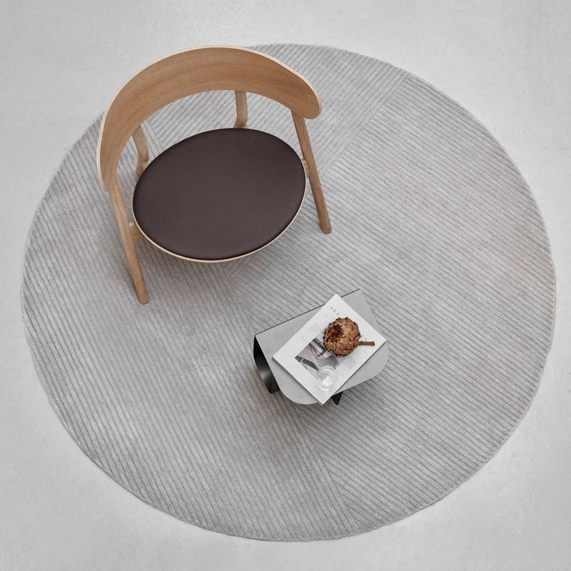 Northern Row carpet circular, light grey (Ø200cm)