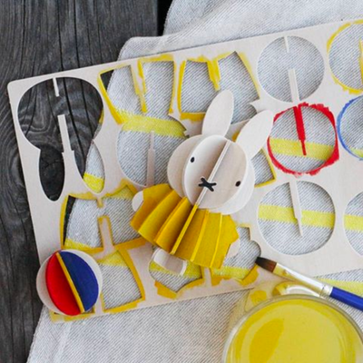 Lovi DIY Wooden Card . Miffy & Ball