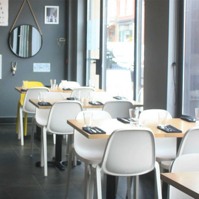 Emeco Broom stacking chair, white