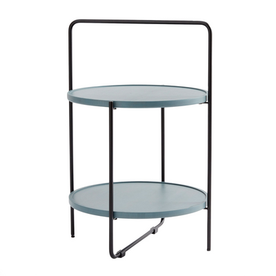 refurbished | Andersen Tray Table, Petroleum (Ø46xH68cm)
