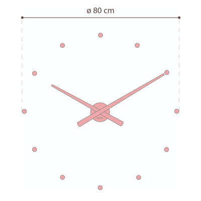 Nomon OJ wall clock, pink