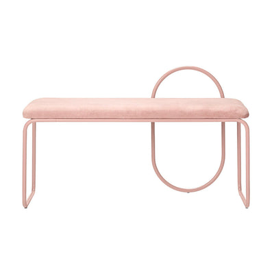 Aytm Angui velvet bench, rose