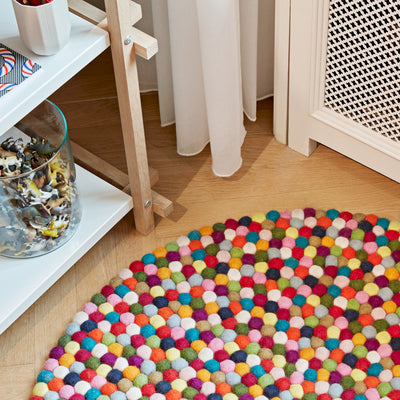 HAY Pinocchio carpet Ø90, multicolour